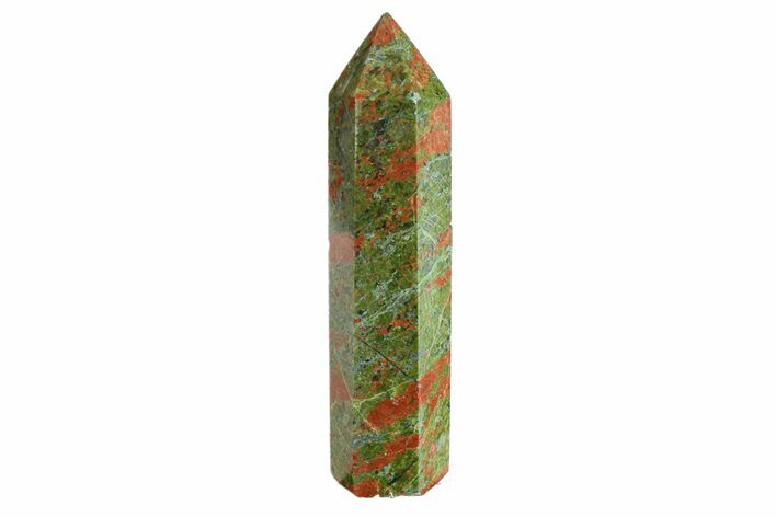 Tall, Polished Unakite Obelisk - South Africa #151859